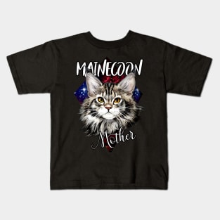 mainecoon mother Kids T-Shirt